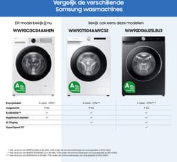 SAMSUNG WW90CGC04AAHEN 5000-serie -  Wasmachine Voorlader - 9 kg - 1400 rpm - 72 dB — thumbnail 3
