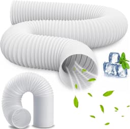 130 mm diameter - 2 meter lengte flexibele afvoerslang voor airconditioning en wasdroger — thumbnail 1