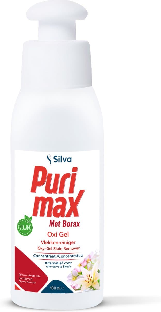 Silva - Purimax - Oxi Gel Vlekverwijderaar - 100ml - Witte was - Vegan — afbeelding 1
