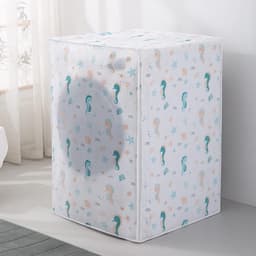 IBBO® - Wasmachine hoes - Wasmachine hoover - Wasmachine beschermer - Wasmachine overtrek - Waterdichte bescherming - Wasdroger beschermhoes - Hoes Cactus - tot 9 Kg - 63 x 62 x 85 cm - Zee paard — thumbnail 1