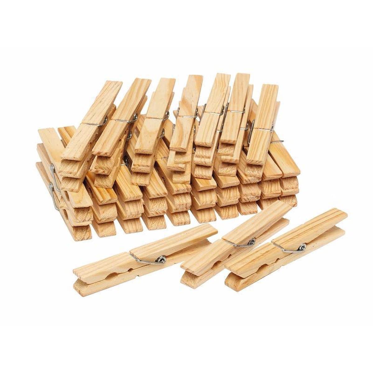 Houten wasknijpers 48 stuks — afbeelding 1