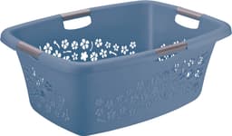 Rotho Wasmand Flowers 65 x 48 x 26 cm 50 l Kunststof Blauw — thumbnail 2