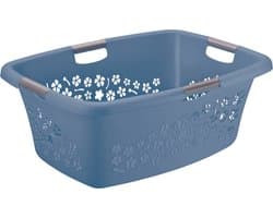 Rotho Wasmand Flowers 65 x 48 x 26 cm 50 l Kunststof Blauw