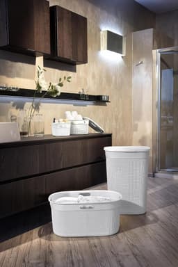 Curver Filo Wasmand - 45L - 59x39x27cm - Wit — thumbnail 4
