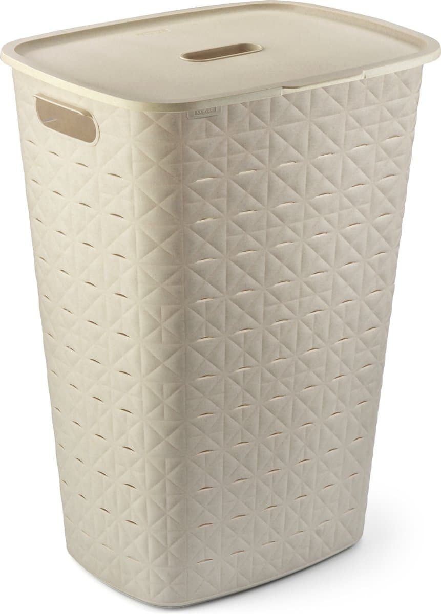 Curver Softex Wasbox - 56L - 43,8x34x59,9cm - Beige — afbeelding 1