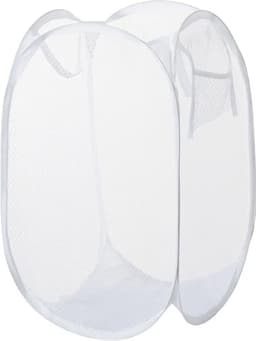 Without Lemon - Opvouwbare wasmand - Mesh - Opbergmand - Vuile Was - Wasgoed - Ruimtebesparend - 30x50cm - Wit — thumbnail 2