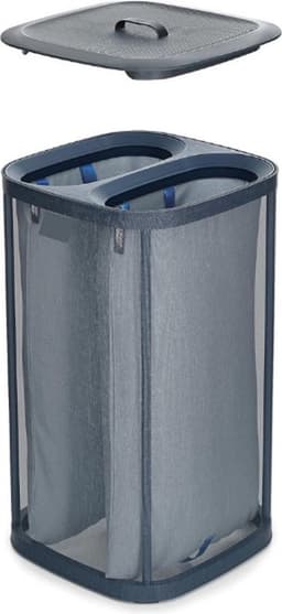 Dubbele Wasmand - Wasmand 2 Vakken - Laundry Bag - 60L — thumbnail 4