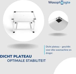 Wasophoogte® Wasmachine verhoger - Wasmachine opbouwmeubel - Wasmachine sokkel - 45 cm hoog - Wit - Universeel — thumbnail 3