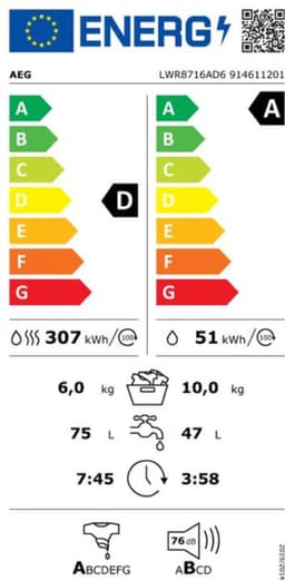AEG LWR8716AD6 PowerCare — thumbnail 3
