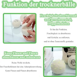 Drogerballen - Drogerballen Voor Wasdrogers - Droger Ballen - Drogerbollen — thumbnail 2