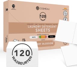 Cosmeau Wasmiddel Wasstrips 120 Wasbeurten G5 - Kersenbloesem Cherry Blossom - Wasvellen - Wasmiddeldoekjes - Detergent Sheets - Wasdoekjes — thumbnail 1