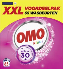 Omo XXL Waspoeder - Kleur - Omo wast door en door hygiënisch schoon - 65 wasbeurten — thumbnail 2