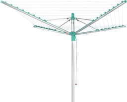 Leifheit droogmolen Linomatic 400 easy incl. bodemhuls - 40 m drooglengte - 4 wasmachineladingen — thumbnail 1