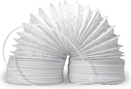 100mm Dparts luchtafvoerslang - 3 meter - met kabelbinder - drogerslang - wasdroger slang - droger - droogkast — thumbnail 3