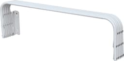 MSV Uitschuifbaar wasgoedrekje/droogrek - 4 meter waslijn - Ophangbaar aan muur - wit - 80 cm - metaal — thumbnail 2