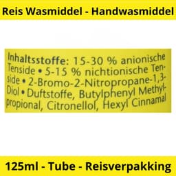 Reis Wasmiddel - Handwasmiddel - Tube 125ml - Reiswasmiddel voor vakantie - Travel - Reisverpakking - Handwas — thumbnail 4