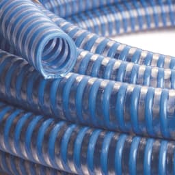 Azur zuigslang voor waterpomp 25mm / 1'' inch, blauw transparant, 5 meter lengte (Retour niet mogelijk) — thumbnail 2