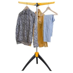 Stevig Inklapbaar Droogrek - Staand Kleding Wasdroogrek - Wasrek Voor 63 Kleding Hangers - Droogtoren 2 Volle Wastrommels - Opklapbaar — thumbnail 1
