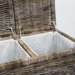 Rotan grey Duo wasmand-70x36xH65-Riet-Rotan — thumbnail 3