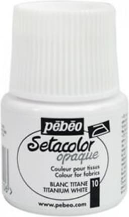 Pébéo Setacolor Witte Textielverf - 45ml textielverf voor donkere en lichte stoffen — thumbnail 2