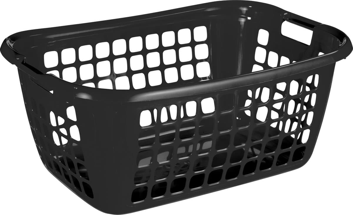 Sunware Basic wasmand 60L - 65x45x27 cm - Zwart — afbeelding 1