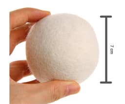 Duurzame wollen droger ballen - Drogerballen - Dryer balls - Wasdroger ballen - Ballen voor snellere droogtijd - Drogerbollen - 6 stuks — thumbnail 2