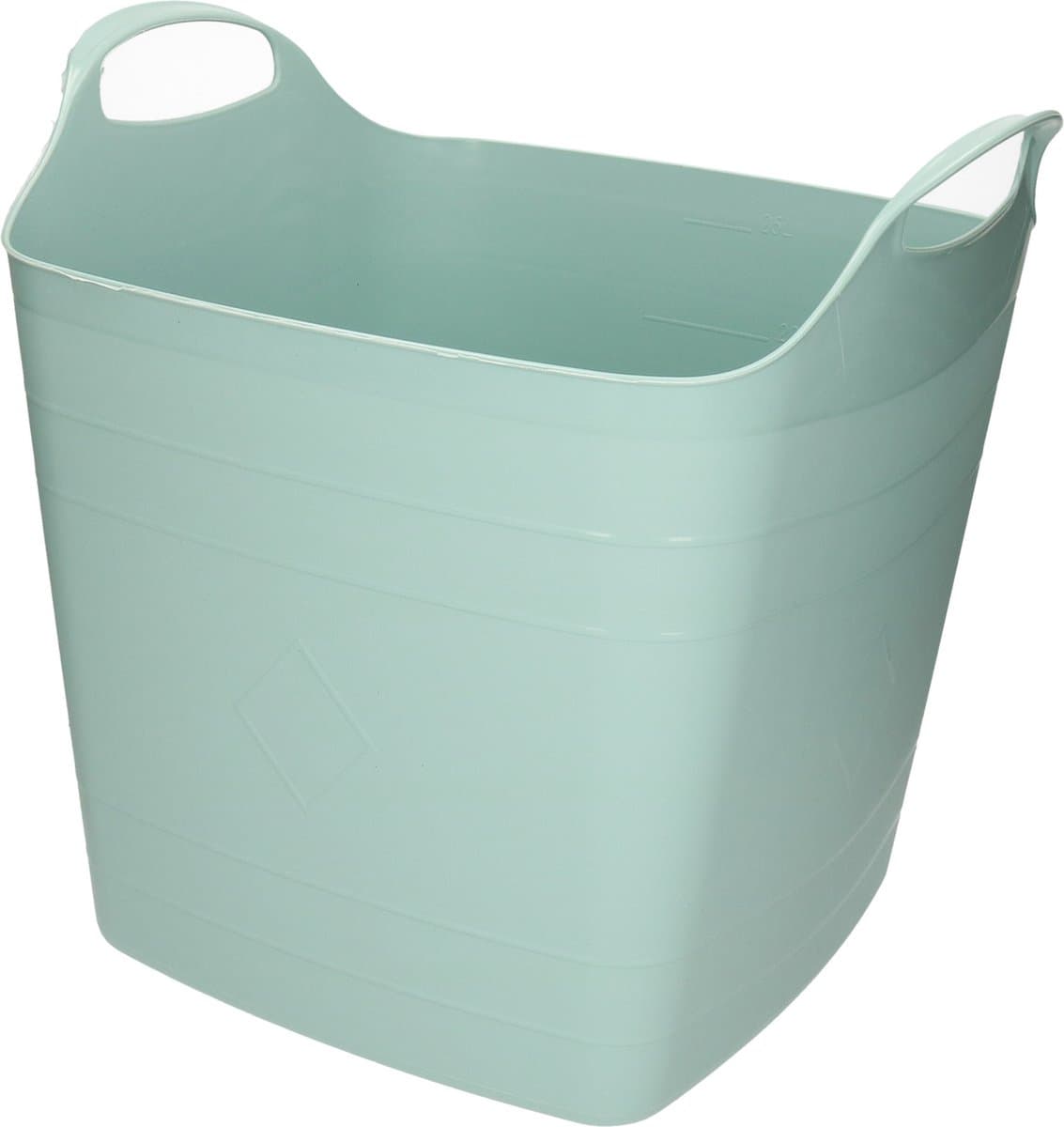 Flexibele kuip - 25L - kunststof - mint groen - emmer - wasmand — afbeelding 1