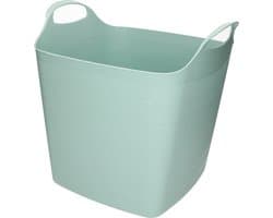 Flexibele kuip - 25L - kunststof - mint groen - emmer - wasmand — afbeelding 1