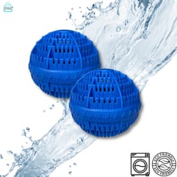 Ecologische Wasbol - Ecologische Wasbal - 2 stuks - Blauw - Wasbal - Duurzaam - Wasmachine - Keramische Balletjes - Geen Wasmiddel — thumbnail 1