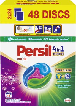 Persil Discs Color Deep Clean - Wascapsules - Gekleurde Was - Voordeelverpakking - 48 Wasbeurten — thumbnail 2