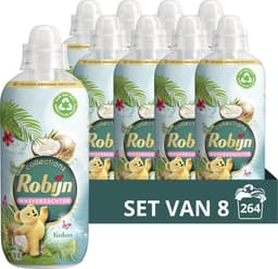 Robijn Collections Kokos Sensation Wasverzachter - 8 x 33 wasbeurten - Voordeelverpakking — thumbnail 1