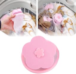 Herbruikbaar Wasmachine Filter - Haar Vanger - Drijvend Vangnet - Wasmachine Reiniger - Wasmachine Cleaner - Drijvend vangnet - Haarvanger - Ontstopper - Thuis - innovatie - Vangnet - Schoonmaakmiddel - Vuil verwijderen Blauw / Roze - 4 Stuk — thumbnail 2