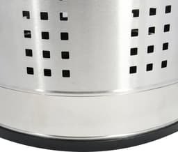 MSV Wasmand Dubai- 2x - rvs metaal - zwarte deksel - 46 liter compartiment - 35 x 60 cm — thumbnail 2
