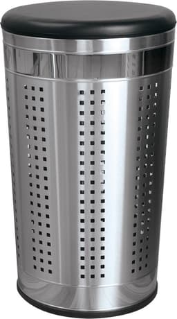 MSV Wasmand Dubai- 2x - rvs metaal - zwarte deksel - 46 liter compartiment - 35 x 60 cm — thumbnail 3