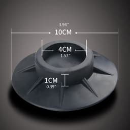 Trillingsdempers Wasmachine - 4 Stuks - Wasmachine dempers - Extra Dik - Universeel voor Wasmachine en Droger - Geluidsdempers - Trillingsdempers - Anti Trillingsmat - Wasmachine Verhoger — thumbnail 4