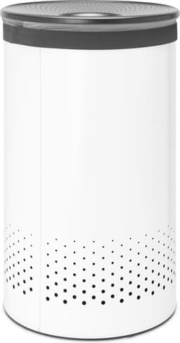 Brabantia Wasmand - met Deksel - 60 l - White / Dark Grey — thumbnail 1