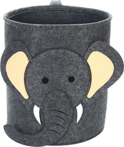 Kinderkamer Wasmand – Opbergmand voor Speelgoed en Wasgoed – Olifant Design – Lichtgewicht & Inklapbaar – Baby & Kind — thumbnail 1