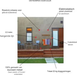 Wanddroogrek inklapbaar - wand droogrek — thumbnail 3