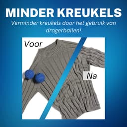 Drogerballen - Wasbollen - Wasdrogerbal - 6 Stuks - Sneller droog - Anti-kreuk — thumbnail 5