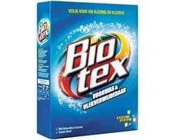 Biotex - Voorwas & Waskrachtversterker - Waspoeder - Witte en Gekleurde Was - 50 Wasbeurten