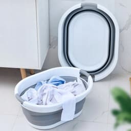 Igoods Wasmand - Opvouwbare Siliconen Wasmand - Ruimtebesparende Wasmand - Met Handvaten - 24L — thumbnail 3
