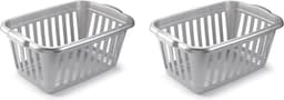 Plasticforte Wasmand - grijs - kunststof - 40 liter - 60 x 40 x 26 cm - manden voor wasgoed - huishouden - opbergmand — thumbnail 2