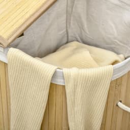 Wasmand met deksel - Wassorteerder - Wasmand - 100 L - 62,5 cm x 37 cm x 60,5 cm — thumbnail 4