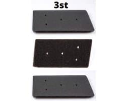 filter schuim - 3 STUKS - schuimfilter droger foam filter wasdroger warmtewisselaar - Alternatief geschikt voor Whirlpool Bauknecht Ignis ( met 4 gaatjes) - 481010345281