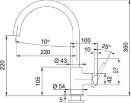 Franke 115.0626.018 keukenkraan Chroom — thumbnail 1