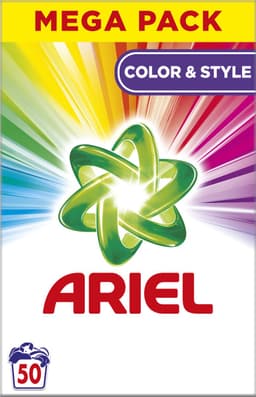 Ariel Waspoeder - Wasmiddel - Kleur - 50 Wasbeurten — thumbnail 1
