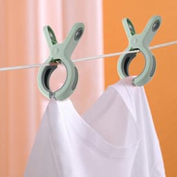 6 stuks Strandhanddoekclips - Plastic Quiltclips - Knijpers - Grote Wasknijper Handdoekknijpers - Winddicht - Groen - Voor dagelijks wasgoed, strandhanddoek, badhanddoek, beddengoed en dikke kleding — thumbnail 5