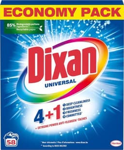 Dixan 4+1 waspoeder Universal - 3 x 58 wasbeurten - 9,57 kg — thumbnail 2