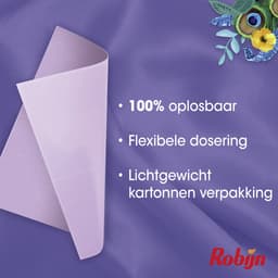 Robijn - Wasmiddeldoekjes - Black Velvet - 64 wasstrips - Voordeelverpakking — thumbnail 5