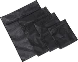 1 Set van 4 - Waszakken - Wasnetten - Bescherm je Wasgoed en Wasmachine - Waszak Wasmachine - Wasnet - 25*30cm,30*40cm,40*50cm,50*60cm - zwart - Polyester — thumbnail 1